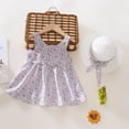 thumbnail image 4 of Nrmvnmi Baby Girl Tutu Dress Summer Sleeveless Backless Princess Birthday Party Dresses Flower Bow Sundress with Straw Hat Set Mothers Day Gifts 3 Years, 4 of 9