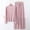 Pink, variant on Blmnix Bamboo Pajamas Pajama Set Modal Pajamas Sleepwear Sets Pajamas Wide-Leg Mock Neck Pink Long Sleeve Full Pajama Shorts Women,XXL