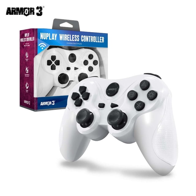 Controlador de juegos inalámbrico Armor3 «Nuplay» para PS3 (Playstation 3) - Blanco