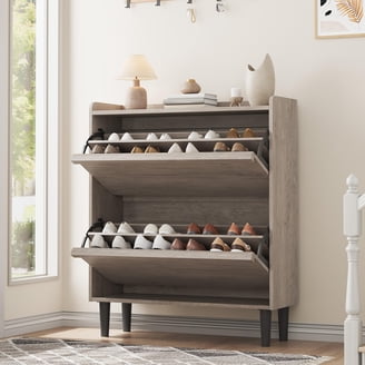 Ikea STÄLL Shoe cabinet with 3 compartments, white 2206.23262.204