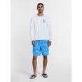 thumbnail image 2 of George Men's and Big Men's Printed Sun Shirt with Long Sleeves, UPF 50+, Sizes S-3XL, 2 of 5