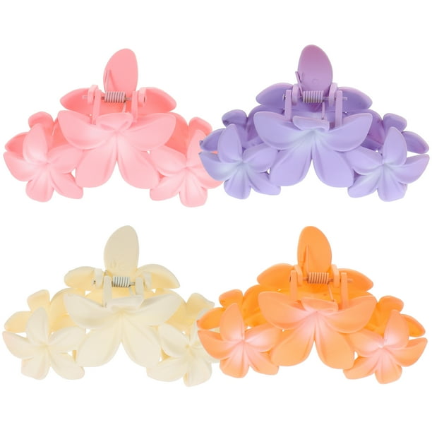 4pcs accesorios para el cabello de flores clips para el cabello de la flor de las flores clips de garra para el cabello