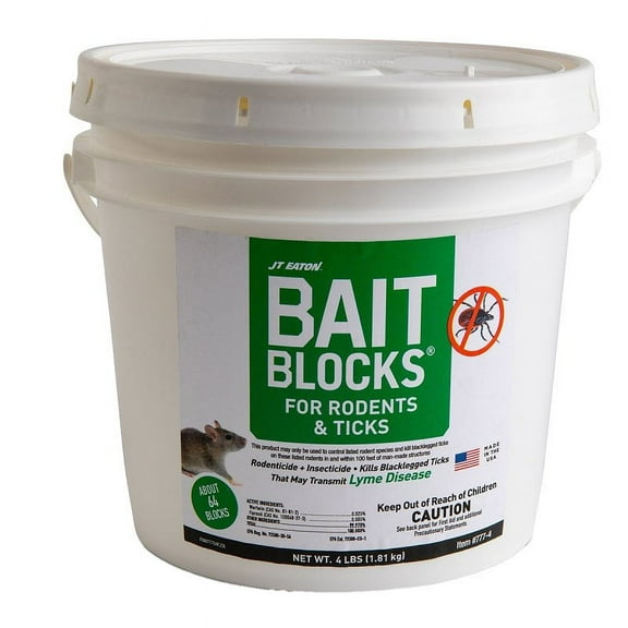 J.T. Eaton 777-4 Bait Block, Wax Block, 4 lb Pail