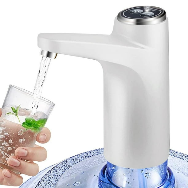Bomba dispensadora de agua, bomba eléctrica portátil para botellas con carga USB, dispensador multiusos