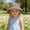 Khaki, variant on Girls Bucket Hat Kids Wide Brim UV Protection 3D Bear Ear Adjustable Cotton Breathable Summer Outdoor Sun Hats Gray Size 2 Years
