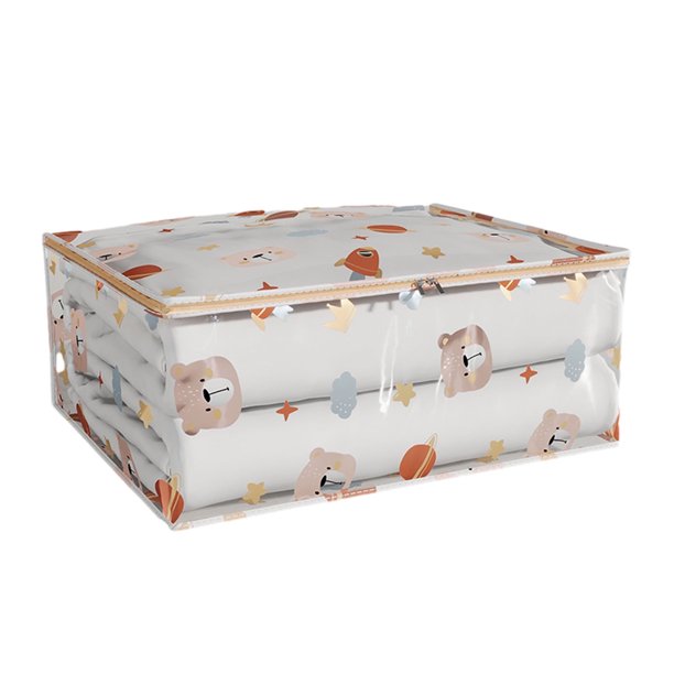 Bolsas transparentes Konghyp para guardar mantas y ropa de cama con cremallera, bolsa extragrande para guardar edredones tamaño king, bolsa plegable de plástico para guardar ropa, sábanas, almohadas