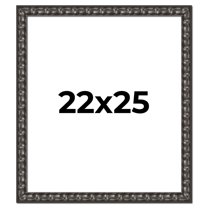 22x25 Frame Black-Brown Medieval Solid Wood Picture Frame | 1.5 Inch Moulding Width | Gotham