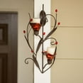 thumbnail image 4 of Zingz & Thingz Ruby Blossom Candle Wall Sconce - 14.75" - Red and Brown, 4 of 4