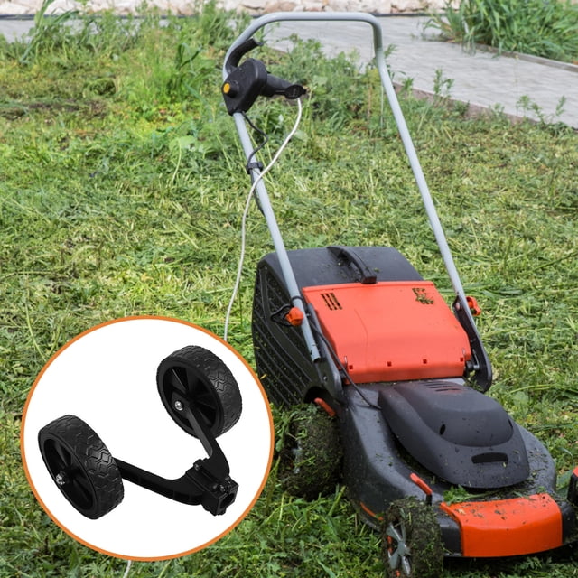 CIMAXIC Black Round Support Wheel 1Pcs 12In with Stability Enhancement for String Trimmer