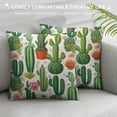 thumbnail image 3 of JRXY Green Cactus Throw Pillow Covers  Decorative Couch Pillow Case Outdoor Farmhouse Sofa Cushion Cover Modern Decor for Bed Living Room  White, 3 of 5