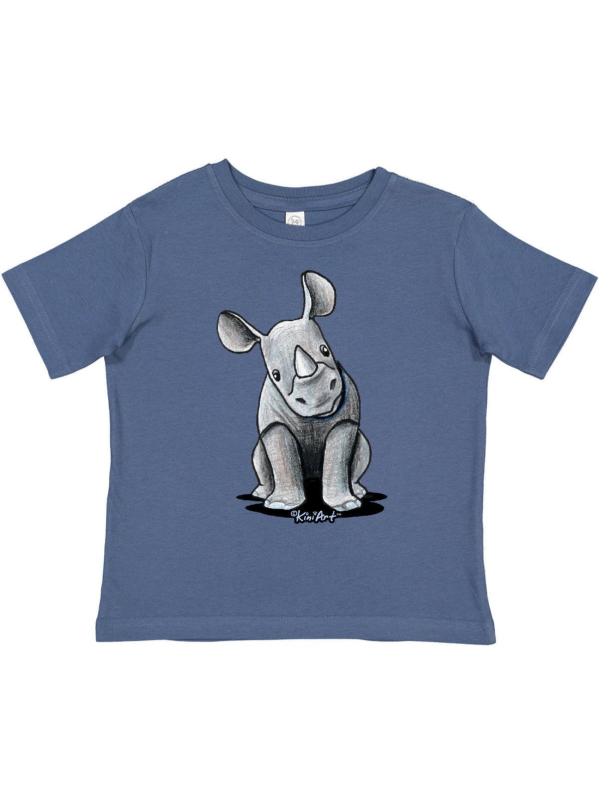 inktastic Curious Rhinos Toddler T-Shirt KiniArt 