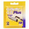 Gillette GII Plus (same as Trac II Plus) Refill Blade Cartridges, 10 Count