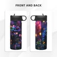 thumbnail image 3 of Sikiie Glowing Chameleon Fantasy Art Print 18OZ Insulated Straw Cup, Portable Leak-proof Sports Water Bottle, Stainless Steel Water Cup Suitable for Home and Outdoor, 3 of 8
