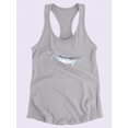 thumbnail image 3 of Cetacea Dwarf Minke Whale. Racerback Tank Women -June Erica Vess Designs, Female x-Small, 3 of 4