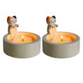 thumbnail image 3 of Candelabro Resina Con Gatito Regalo para Amantes Los Gatos (2 Uds. Colores), 3 of 6