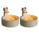 thumbnail image 2 of Candelabro Resina Con Gatito Regalo para Amantes Los Gatos (2 Uds. Colores), 2 of 9