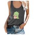 thumbnail image 2 of SMihono Hauts pour Femmes Débardeur pour Femmes Femme Été Imprimé Col Rond Sans Manches T-shirt Décontracté Haut Débardeur Débardeurs pour Femmes Hauts d'Été pour Femmes, 2 of 4