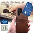 thumbnail image 3 of ELEHOLD Wallet for Samsung Galaxy S24 Plus Case,Back Credit Card Holder Leather Protective Shockproof Cover Slim Fit Lightweight Samsung Galaxy S24 Plus Case,Brown, 3 of 6