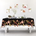 thumbnail image 2 of White Black Birds Flowers Waterproof Fabric Tablecloth,Rectangle Watercolor Wrinkle Oil-Proof Resistant Table Cover for Dining Table, Buffet Parties and Camping,(60" x 84" inch), 2 of 6