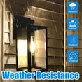 thumbnail image 3 of MingBright  Modern Outdoor Lighting Fixtures Waterproof Exterior Wall Lantern Sconce With E26 Socket Outside House Lamps With Clear Glass Shape，Perfect For Porch, Farm, Patio, Balcony, Front Door, 3 of 10