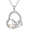 Animal 5, variant on 925 Sterling Silver Necklaces with Opal in the Animal Collection for Men and Women Sloth/Owl/Hedgehog/Bear/Chicken/Dinosaur/Elephant/Hamster/Koala/Capybara/Hen