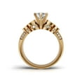 thumbnail image 3 of JFY JEWELS 2.1Ct Natural Moissanite Women's Wedding Bridal Ring Set 14K Yellow Gold Plated 925 Sterling Silver, 3 of 6
