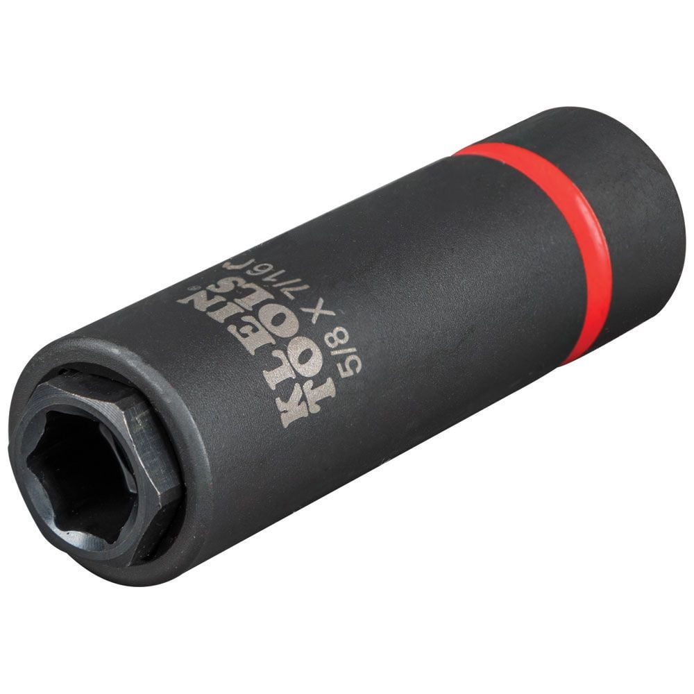 Klein Tools 66062 5/8 in. and 7/16 in. 2-in-1 6-Point Impact Socket