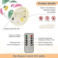 thumbnail image 4 of 2 PCS Tilted Flameless Candles Flickering LED Lights Battery Operated Candles with Remote Timers for Holiday Decor Flamingo and Pineapple Pattern, 4 of 7