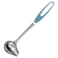 thumbnail image 2 of Stainless Steel Kitchen Ladle with Non-Slip Handle and Side Spout, Blue, 31*9 Cm., Stainless with Non Handle Small Spoon Polished Pouring Spout for Kitchen Cooking and Serving, 2 of 4
