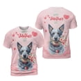 thumbnail image 3 of Happy Valentine's Day Australian Cattle Dog holding flowers All Over Print 3D Shirt Unisex Merch Heeler Lover Gifts - 3005, 3 of 6