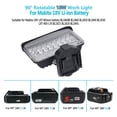 thumbnail image 4 of LED Work Floodlight, 7200LM LED Work Light 2 Gear Brightness Adjustable 144W  For Hiking For Fishing For Campers, 4 of 8