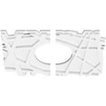 thumbnail image 2 of 18"W x 12"H x 6"ID x 6 1/4"C x 1"P Novo Architectural Grade PVC Contemporary Ceiling Medallion, Two Piece, 2 of 11