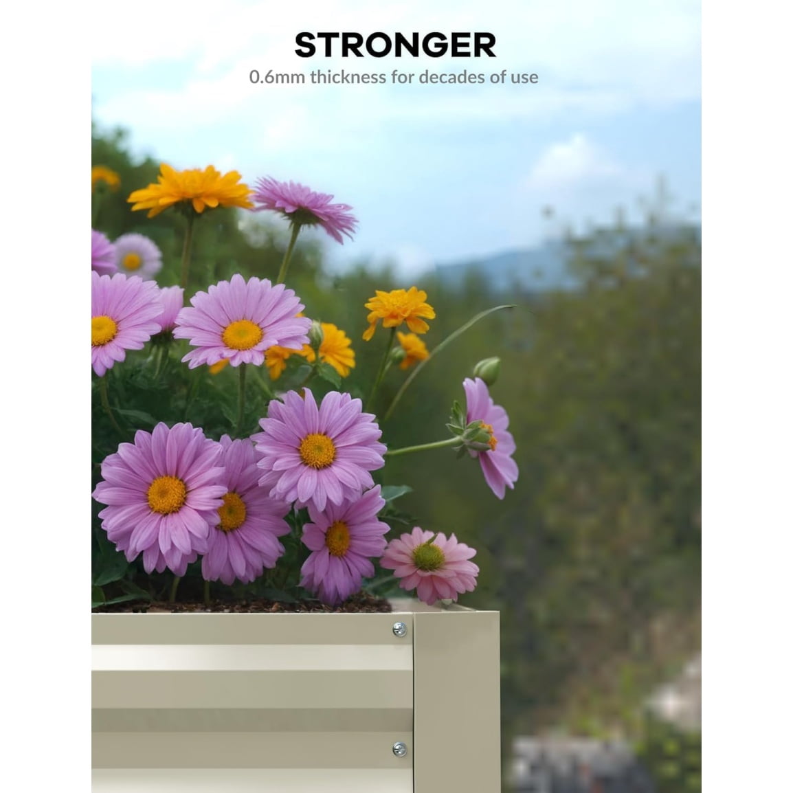 Galvanized Raised Garden Bed,Deep Root Planter Box for Vegetables,Flowers,Herbs-Large Metal Raised Garden Bed Kit Outdoor