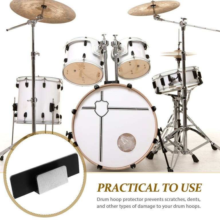 Bass Drum Hoop 24 TOYANDONA Bass Drum Pressure Ring Protective Pad Drum Pad Drum Mufflers Dampening