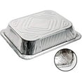 thumbnail image 4 of Aluminum Foil Pans(30 Pack) - 9x13 Inches Foil Trays with High Heat Conductivity - Disposable Cookware For Baking, Grilling, Cooking, Storing and Prepping - Recyclable Material, 4 of 6