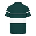 thumbnail image 6 of akafmk Boys School Uniform Shirts Short Sleeve Athletic Shirt Collared Striped Activewear Casual Summer Tops, 5-15Y, 6 of 7