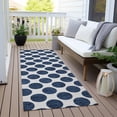 thumbnail image 6 of Addison Rugs Chantille Indoor/Outdoor Transitional Circles Navy Washable Runner Rug, 2'3" x 7'6", 6 of 6
