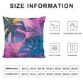 thumbnail image 5 of Acheng Short Plush Pillowcase 1 Piece - Palm Leaves with Lush Branches and Leaves, Tropical Jungle Palm Leaves with Charming Colors White, 5 of 5