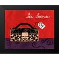 thumbnail image 2 of Matla, Jennifer 14x12 Black Modern Framed Museum Art Print Titled - Leopard Handbag I, 2 of 5