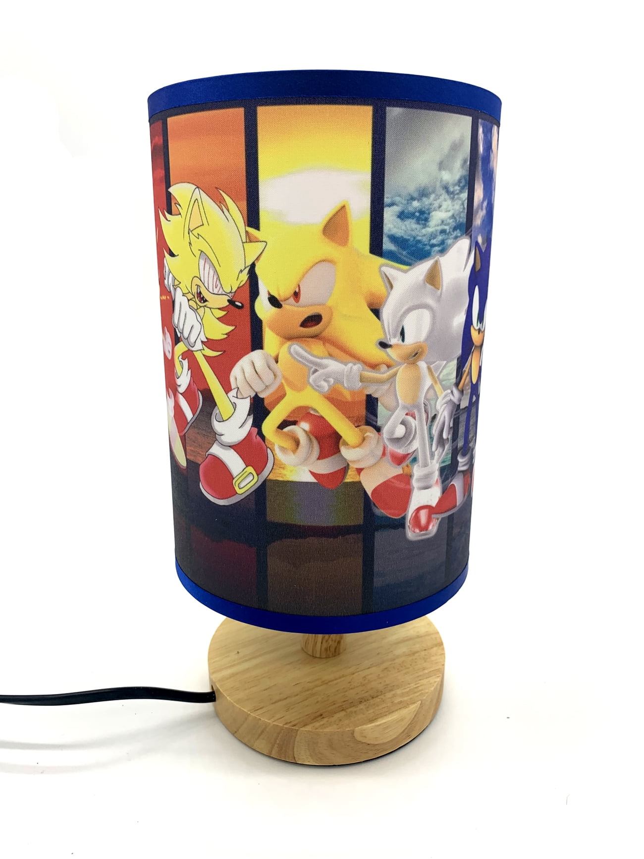 Table Lamp Super Sonic Night Light Wood Base Room Decoration or Great Gift Ideas
