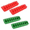 thumbnail image 4 of 4Pcs Small Chicken Feeders Red For Pigeons, 4 of 8