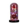 thumbnail image 2 of Heart Shaped Night Light With Preserved Glass Rose, Starry Sky Projection Romantic Gift For Valentine‘S Day And Birthdays, Bedside And Home Accent Lamp, 2 of 7