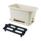 thumbnail image 1 of Caja de ventana para flores, jardinera para flores, multiusos, fácil de limpiar, gran capacidad con Blanco, 1 of 9