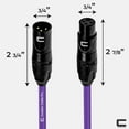 thumbnail image 2 of Coluber Cable 3-Pin Male to Female Balanced XLR Cable Audio Interface 100ft, 2 of 7