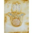 thumbnail image 3 of Varacek, Pam 19x24 Black Modern Framed Museum Art Print Titled - Natural Hamsa, 3 of 5