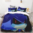 thumbnail image 3 of Juego de funda nórdica de 3 piezas con estampado de animación digital 3D de Sonic, suave, textil para el hogar, 100 % poliéster, tamaño king, regalo para adolescentes, decoración del hogar, 3 of 5