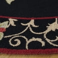 thumbnail image 3 of Safavieh Chelsea Festive Bordered Area Rug, Black, 6' x 6' Round, 3 of 7