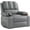 Grey, variant on 22'' Oversized Massage Recliner Chair w/ Heat, 400LB Capacity, Cup Holders & Storage