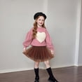 thumbnail image 2 of XXWXYD Toddler Girls 3D Heart Sweatshirt Long Sleeve Pullover Top Cute Puffy Cotton Casual Valentines Day Kawaii Playwear Trendy Everyday Comfort Fit, 2 of 7