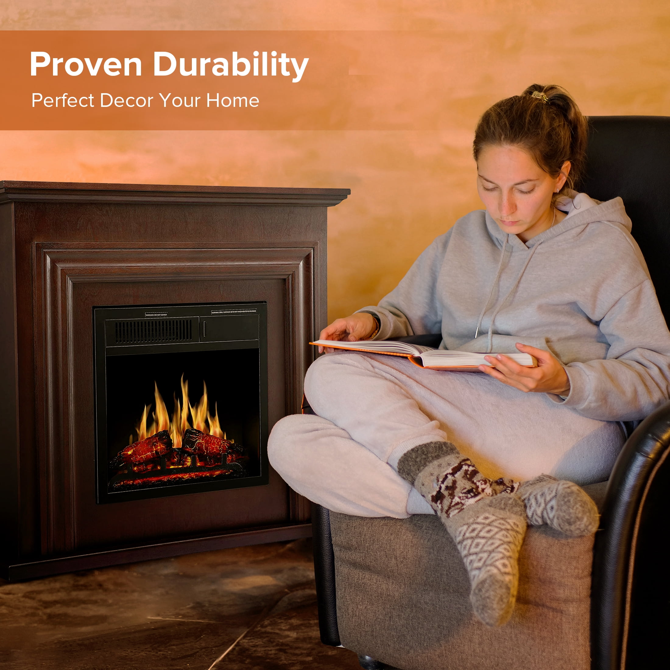 Electactic 36 inches Electric Fireplace Recessed and Wall Mounted Electric Fireplace, Fireplace Heater and Linear Fireplace, with Timer, Remote Contro : Electactic 36 Inch Electric Fireplace Insert Ultra